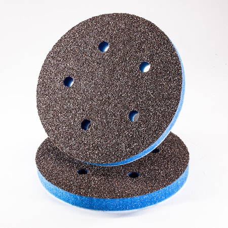 EKASILK PLUS 1 / 2 In. Sponge 5 Fine (220-240 Grit Finish) 5 Holes Hook & Loop Sanding Pad